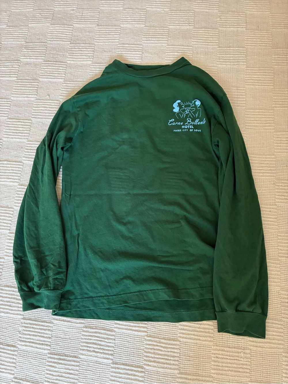 Carne Bollente Green Long-Sleeve Sweatershirt S
